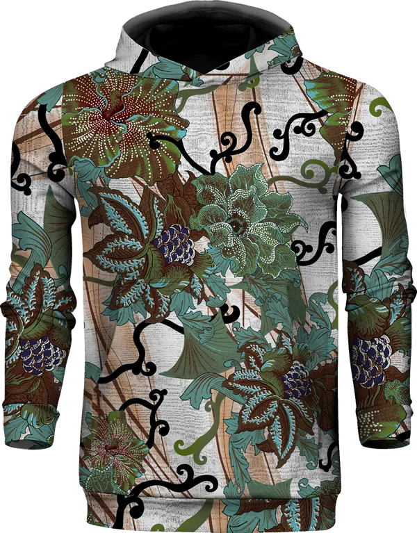3D FLOWER ABSTRACT HOODIE