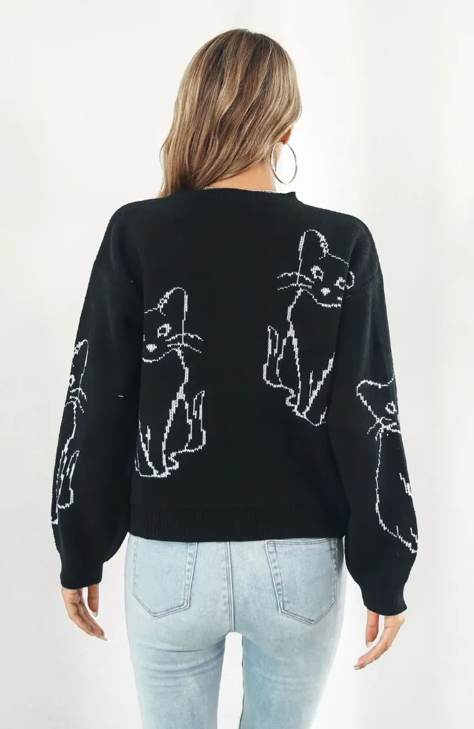 Cat Intrasia Sweater