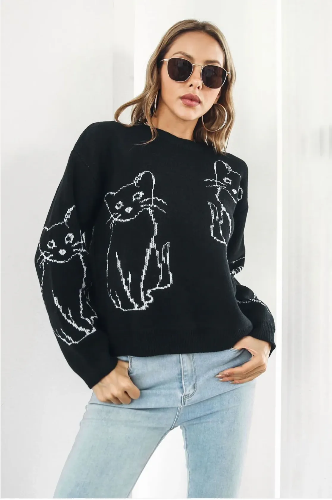 Cat Intrasia Sweater