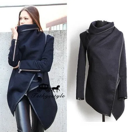 CUTE SHOW BODY FASHION IRREGULAR COATS