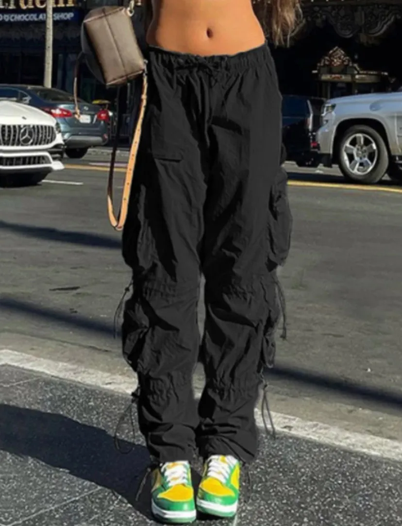 Drawstring Cargo Pants