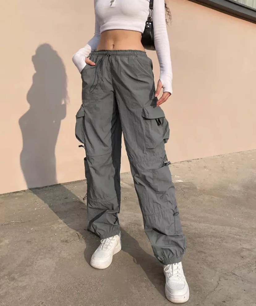 Drawstring Cargo Pants
