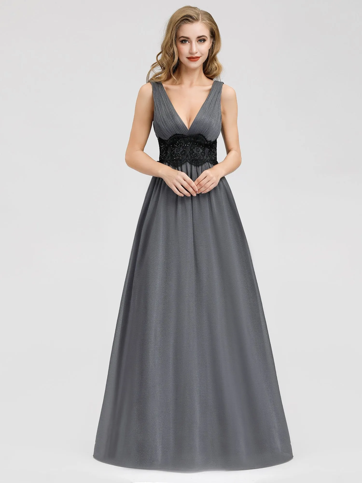 Ever-Pretty Women's A-Line Deep V-Neck Evening Party Maxi Dress EP07880
