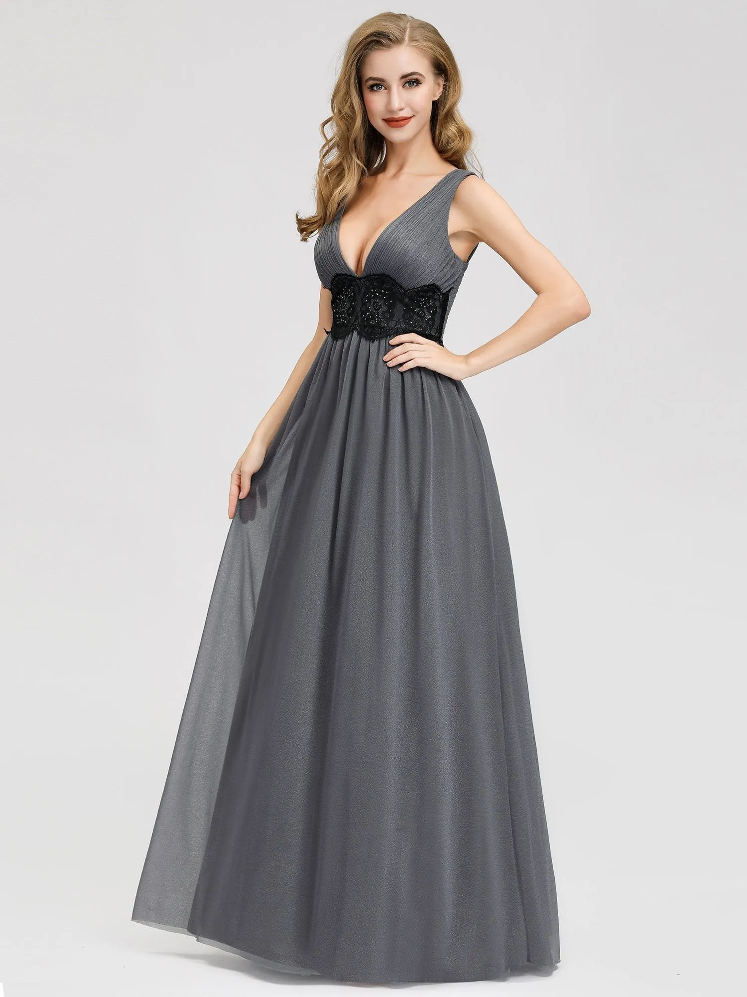 Ever-Pretty Women's A-Line Deep V-Neck Evening Party Maxi Dress EP07880