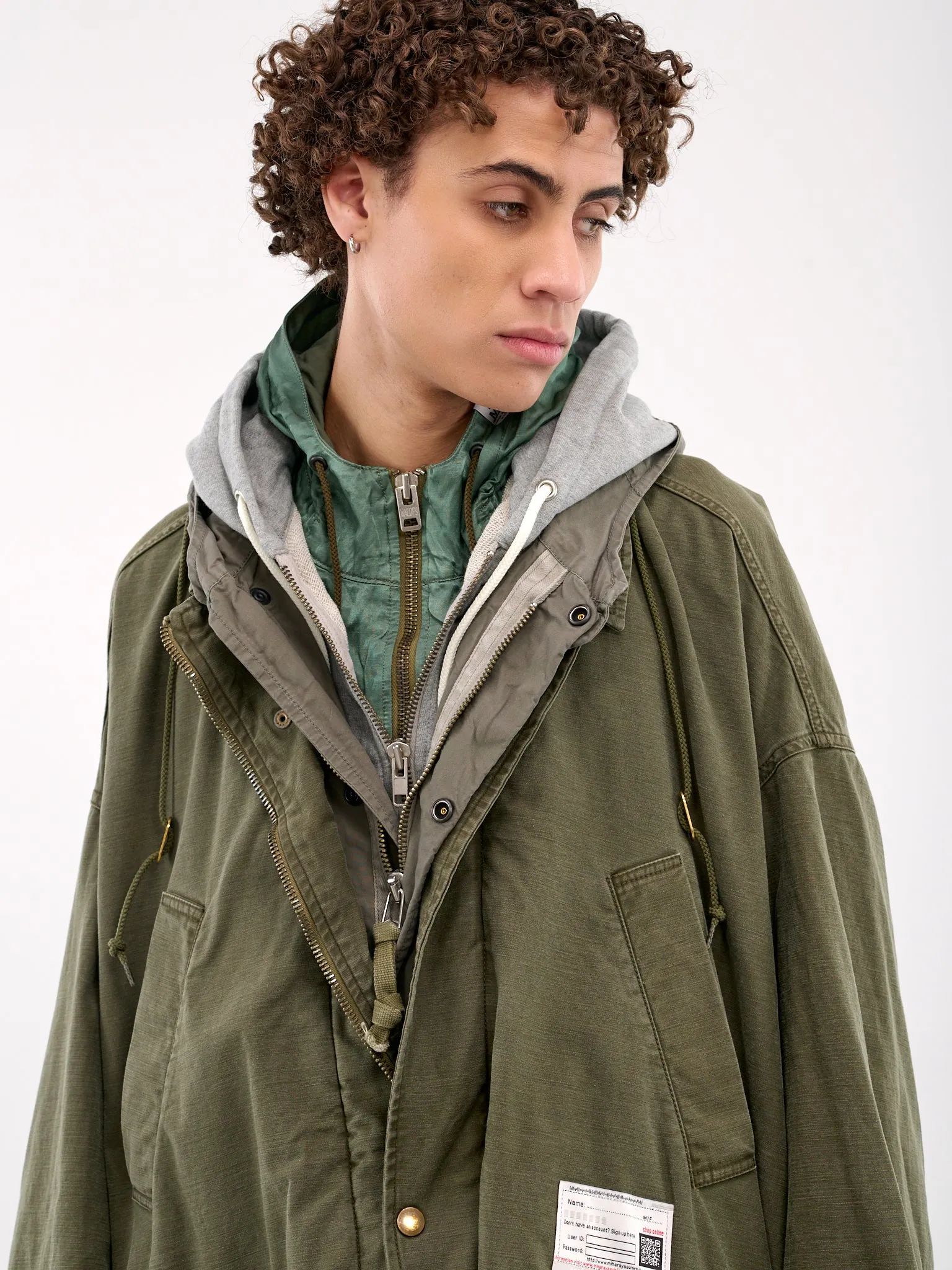 Layered Military Coat (A14CT041-KHAKI)