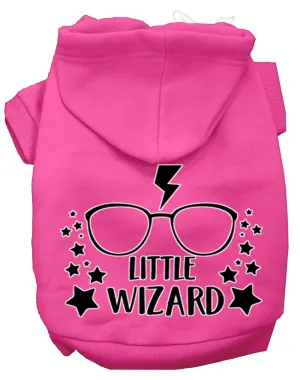 Little Wizard Screen Print Dog Hoodie Bright Pink Xxl