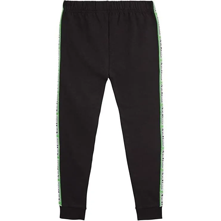 Minecraft Tracksuit Grey Boys Pants with Elastic Waist for Boys Teenagers